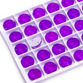 Mocha Neon Violet Rivoli Shape High Quality Glass Sew-on Rhinestones WholesaleRhinestone